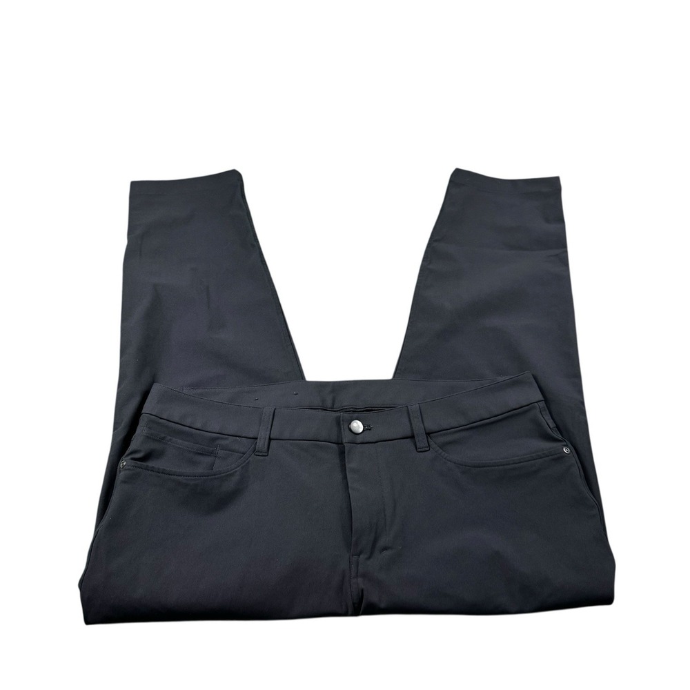Lululemon Black Commission Current Flat Front Per… - image 1
